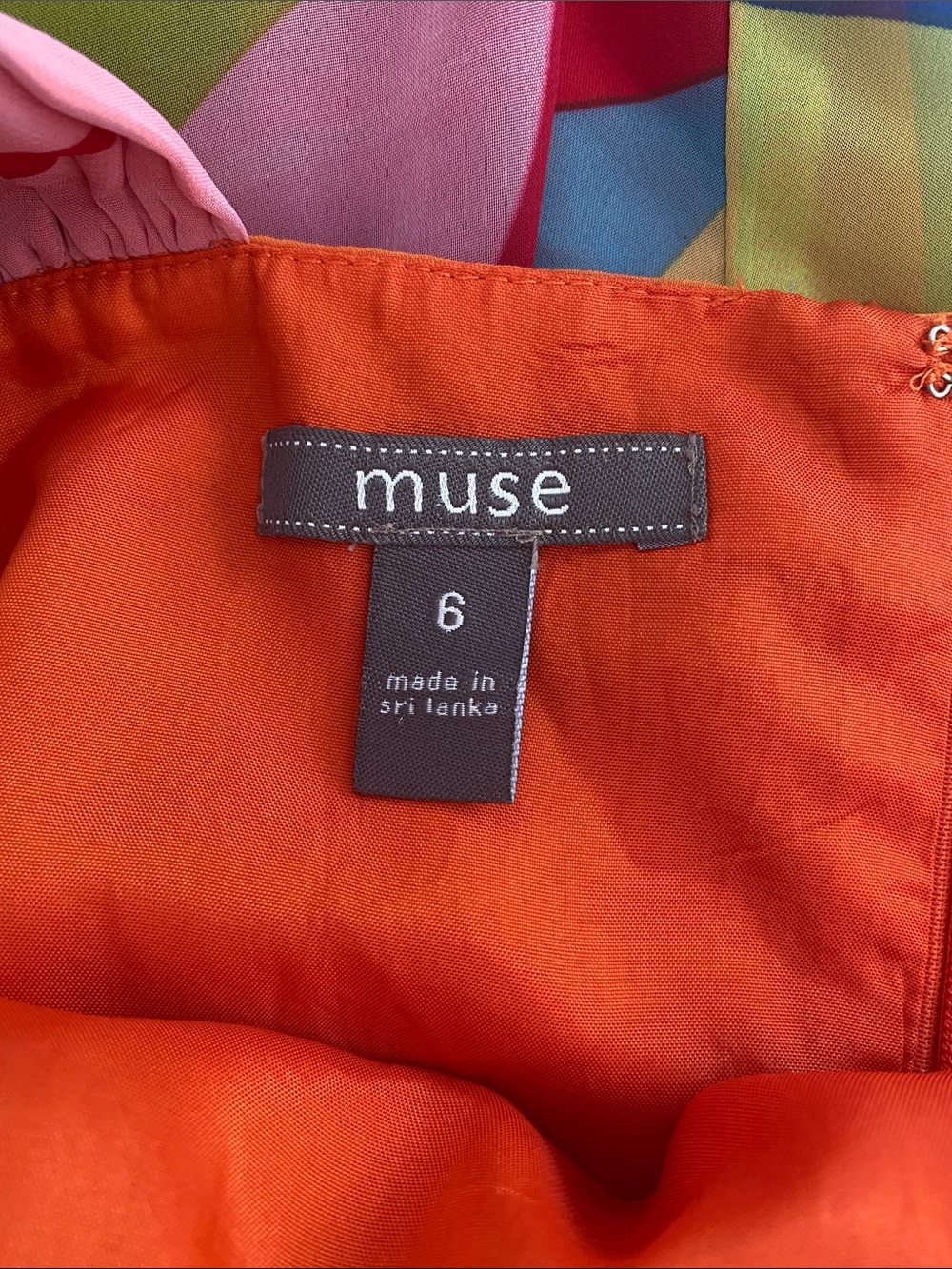 Muse Multicolor Halter Maxi Dress in Orange, Purple, Blue, Pink, Green - Picture 5 of 8